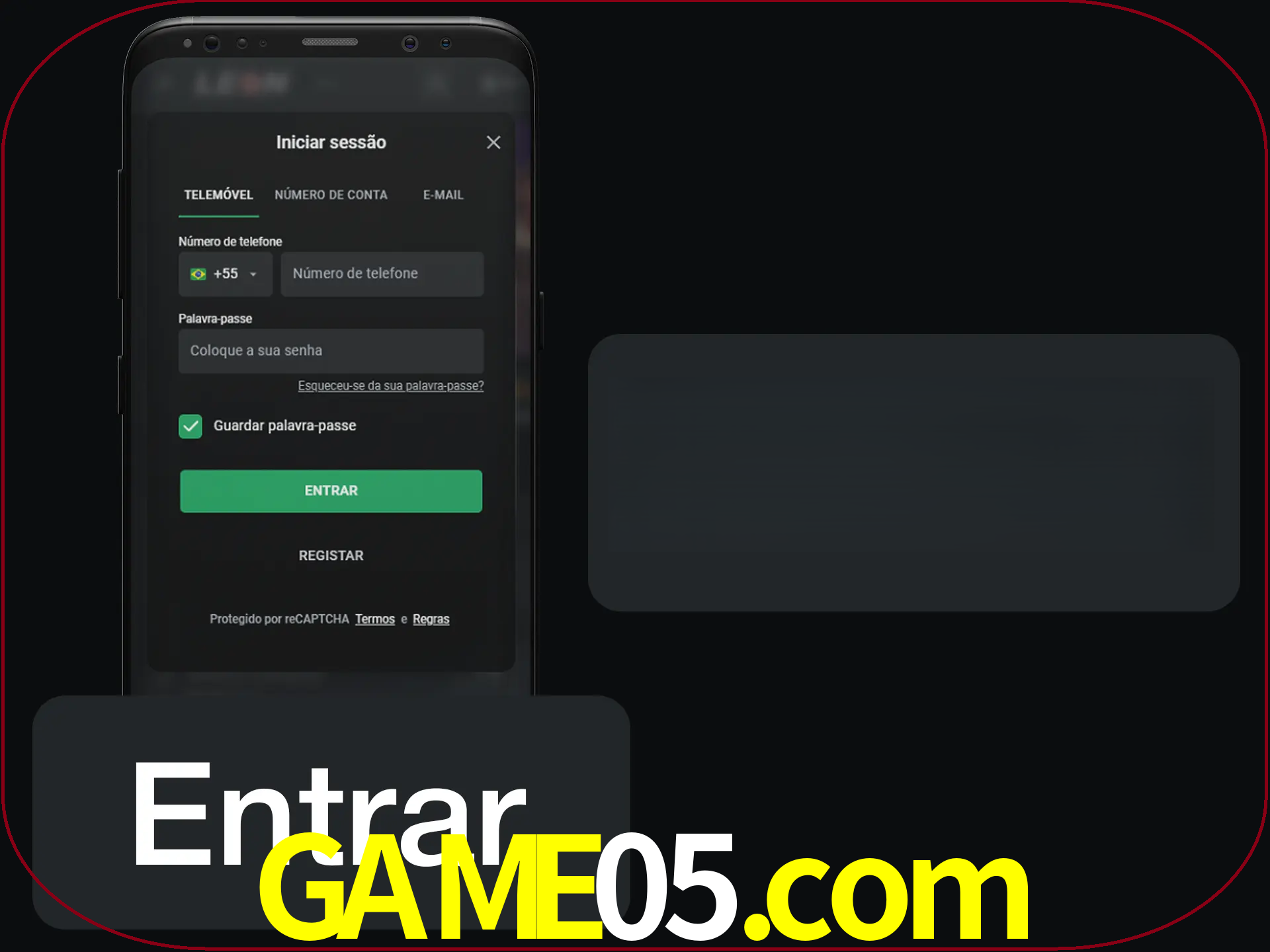 Faça o login para começar a apostar e jogar no cassino.