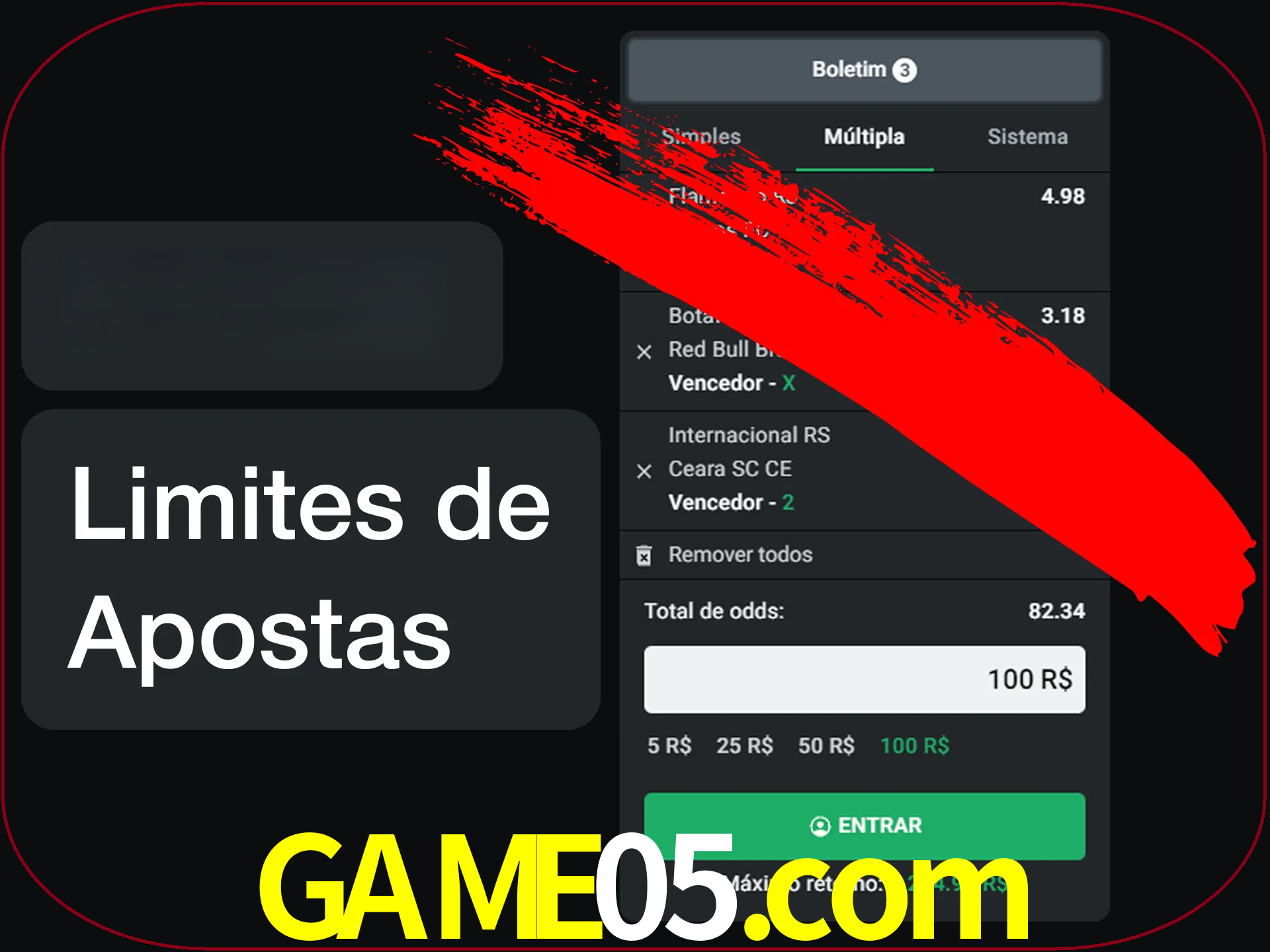 Não faça apostas loucas.