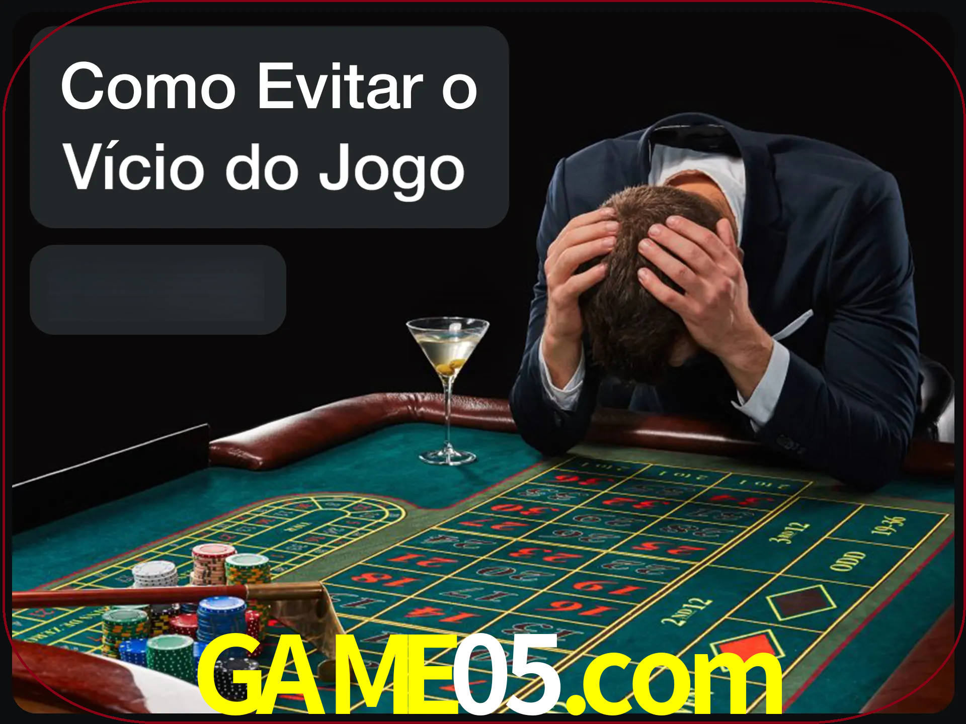 Você é responsável por cada uma de suas apostas.